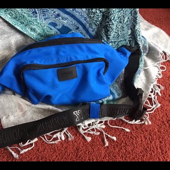 PINK Victoria's Secret Handbags - PINK Blue Fannypack